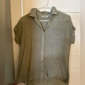 Women’s Mountain Khakis Blouse, with collar, buttons, Small, green